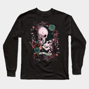 the lovers skeleton Long Sleeve T-Shirt